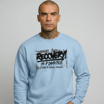 Recovery Is Possible Recovery Hoodie back view (view 7)