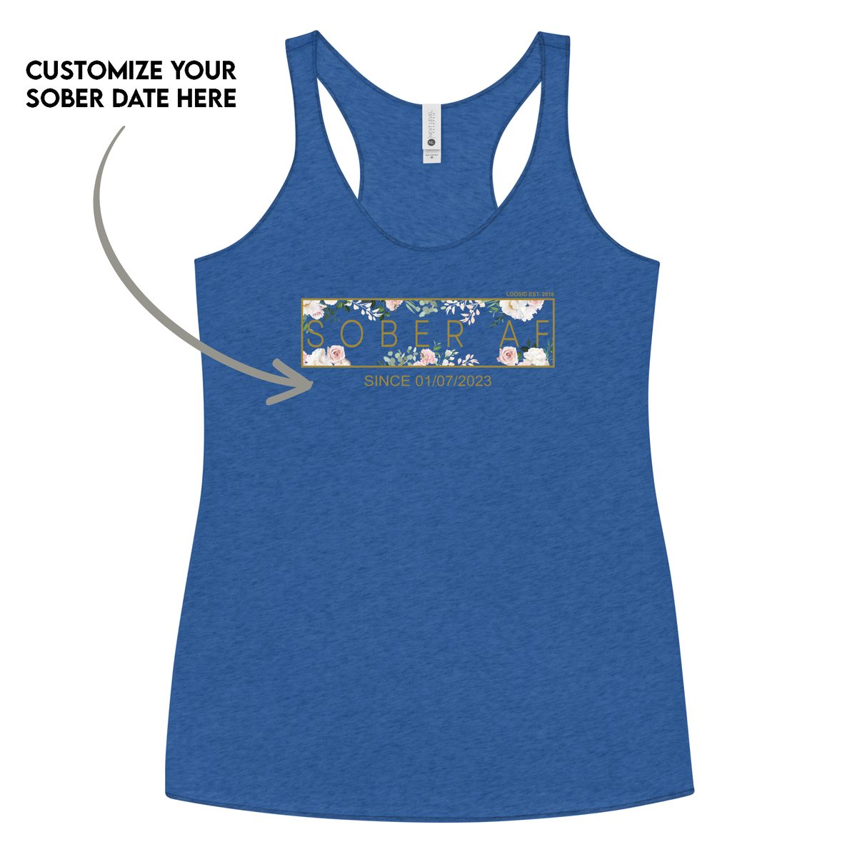 Comfortable Sober Tank Top for recovery and empowerment