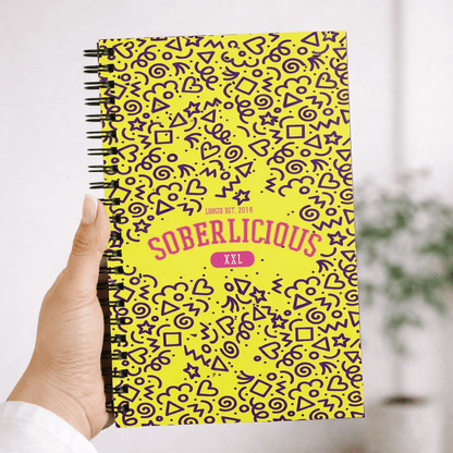 Soberlicious Spiral notebook