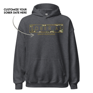 Recovery hoodie with breathable fabric and classic fit