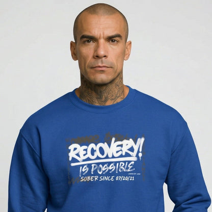Recovery Is Possible Recovery Hoodie lifestyle view (view 15)