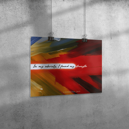 In My Sobriety I Found My Strength Sober Sobriety Art side view (view 6)