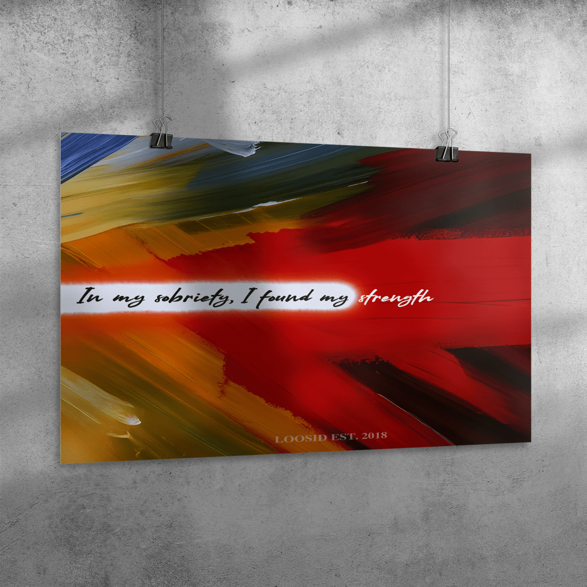 In My Sobriety I Found My Strength Sober Sobriety Art graphic detail (view 4)