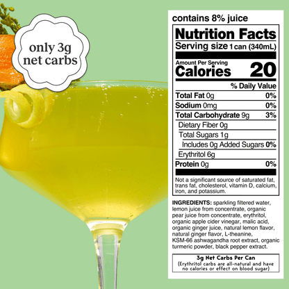 lemon turmeric (botanical soda | 12 pack)