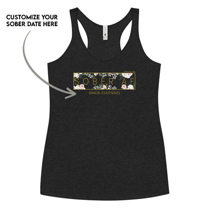 Loosid Sober Tank Top celebrating recovery and strength