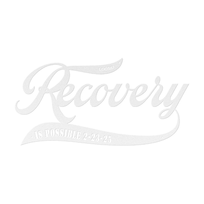 Sobriety Art Metal Sign with Recovery Date Sobriety Art product photo (view 10)