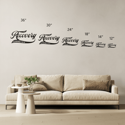 Sobriety Art Metal Sign with Recovery Date Sobriety Art lifestyle view (view 5)