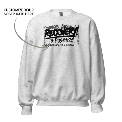 Meaningful Recovery Sweater representing progress in recovery