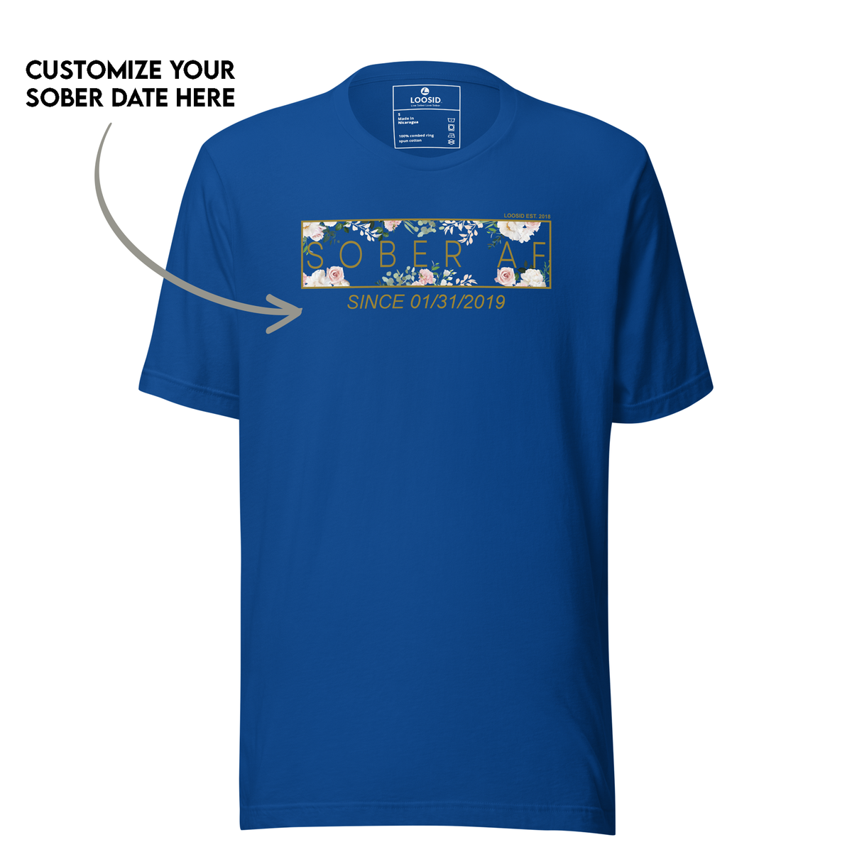 Meaningful Sober T Shirt gift for recovery and strength