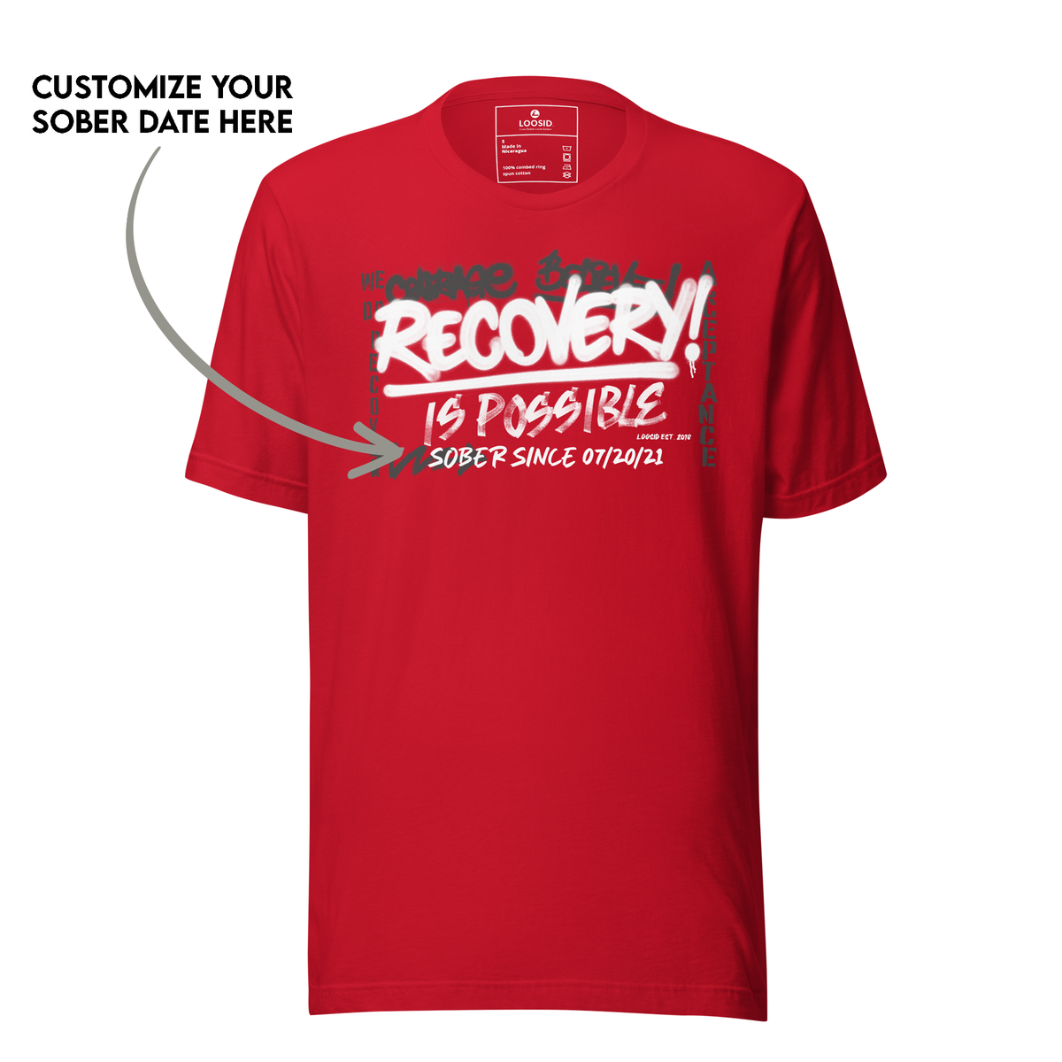 Meaningful Sober T Shirt gift for someone in recovery