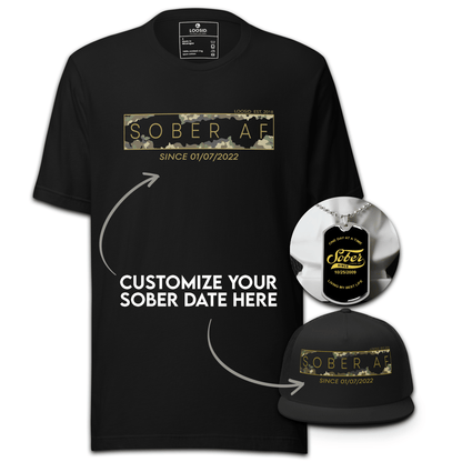Loosid Sober Camo Sobriety Gift featuring the design