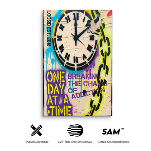 One Day at a Time Canvas Art