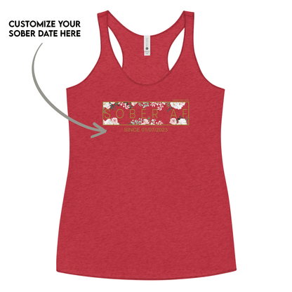 Personalized Sober Tank Top symbolizing resilience and pride