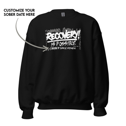 Premium Recovery Sweater symbolizing courage and hope