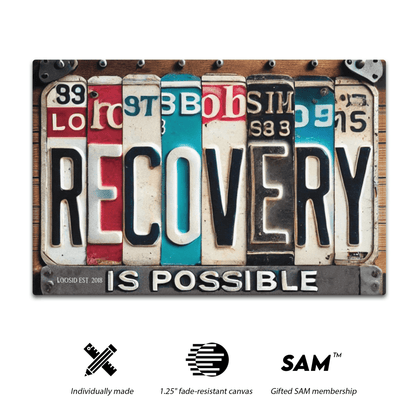 Inspirational sobriety art symbolizing strength and recovery