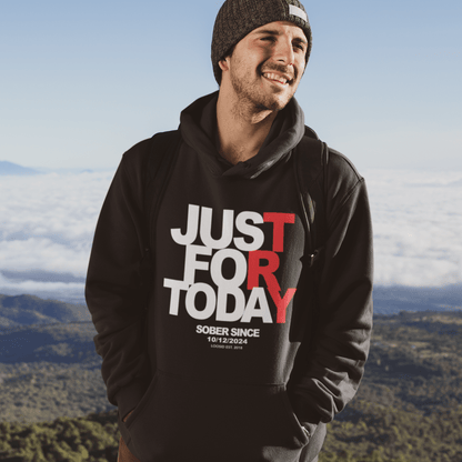 Recovery Hoodie celebrating personal recovery journey