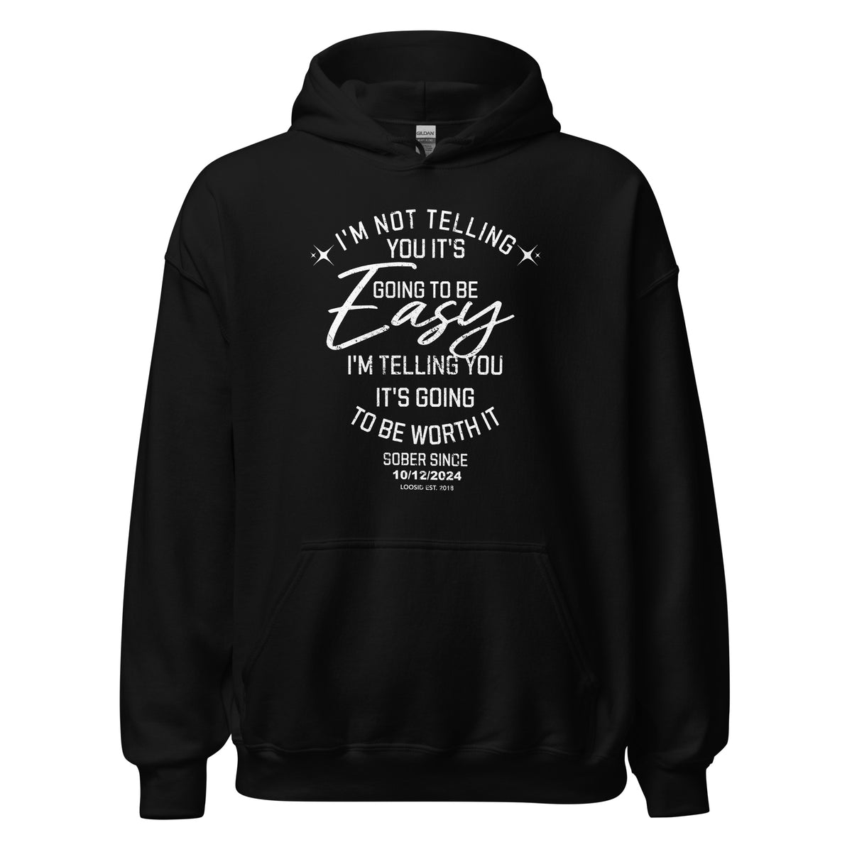 Recovery Hoodie designed to honor recovery and progress