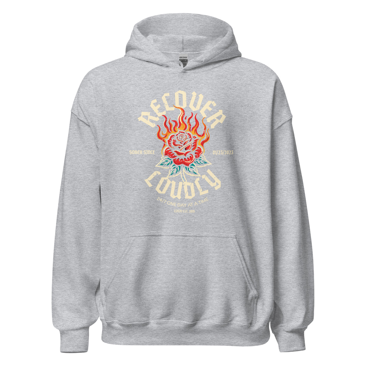 Recovery Hoodie reflecting empowerment and sober living