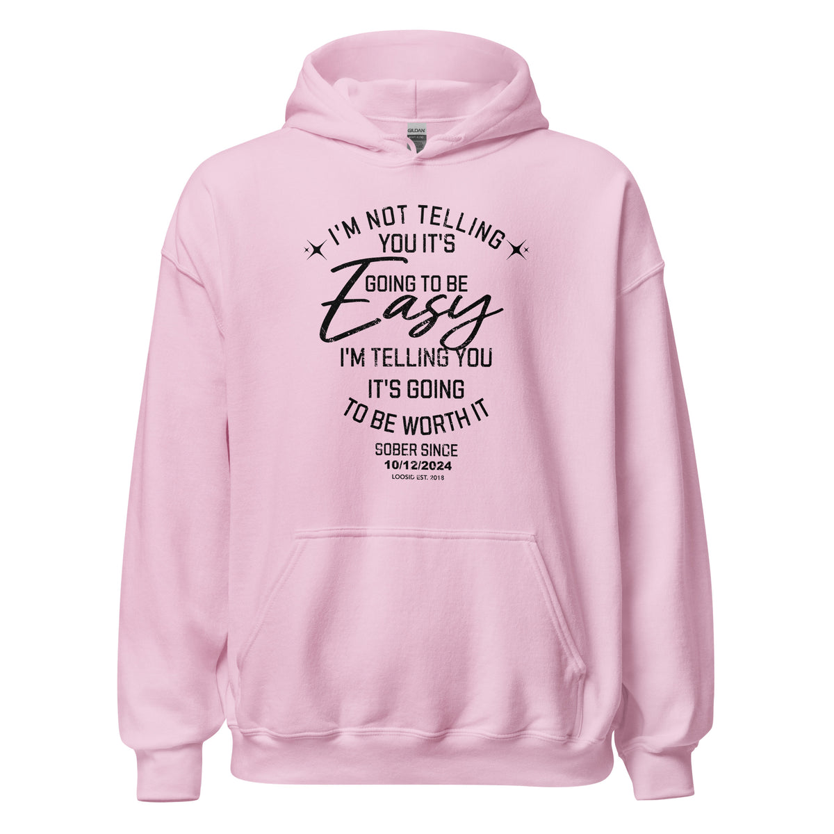 Recovery Hoodie showcasing pride in a recovery journey