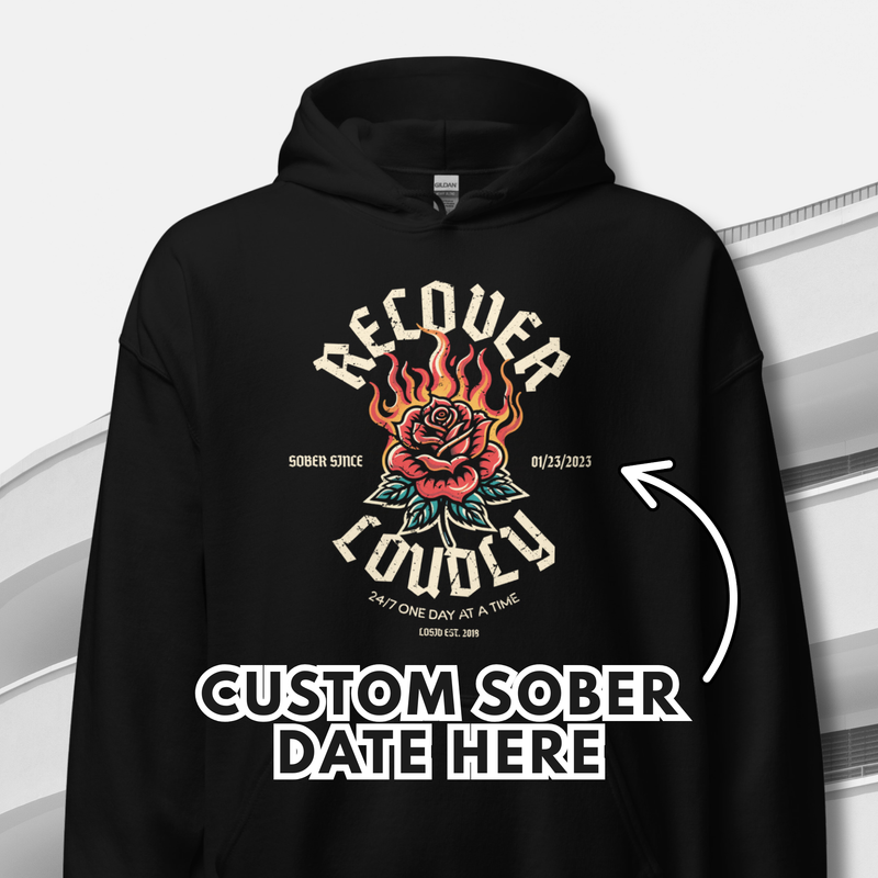 Recovery Hoodie symbolizing strength and recovery journey