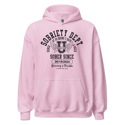 Recovery Hoodie that celebrates sobriety and freedom