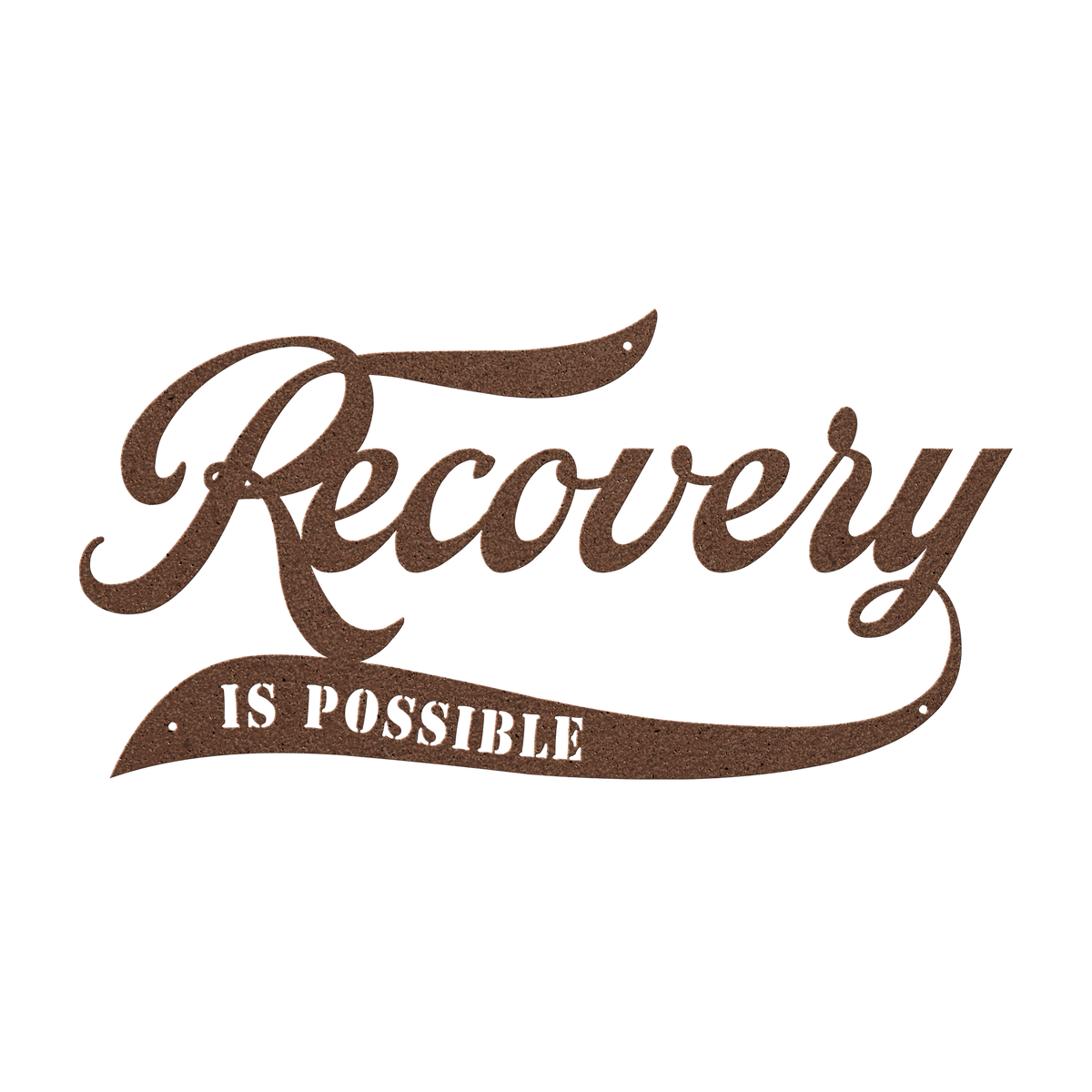 Recovery_Is_Possible_Die_Cut_Metal_Sign_Copper_Transparent_Mockup.png