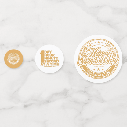 Soberversary Party Table Confetti Sobriety Gift flat lay styled image (view 3)