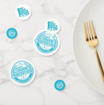 Soberversary Party Table Confetti Sobriety Gift lifestyle view (view 5)