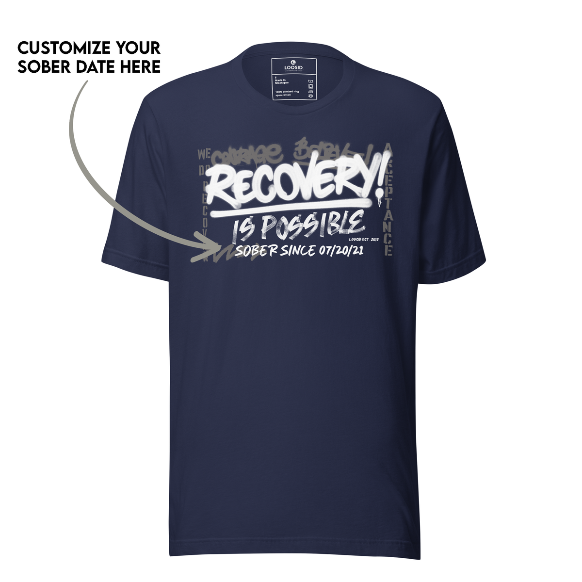 Sober T Shirt designed to celebrate sober living