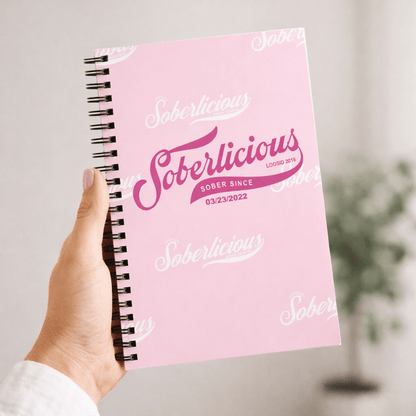 Soberlicious Journal w/ Personalized Sobriety Date
