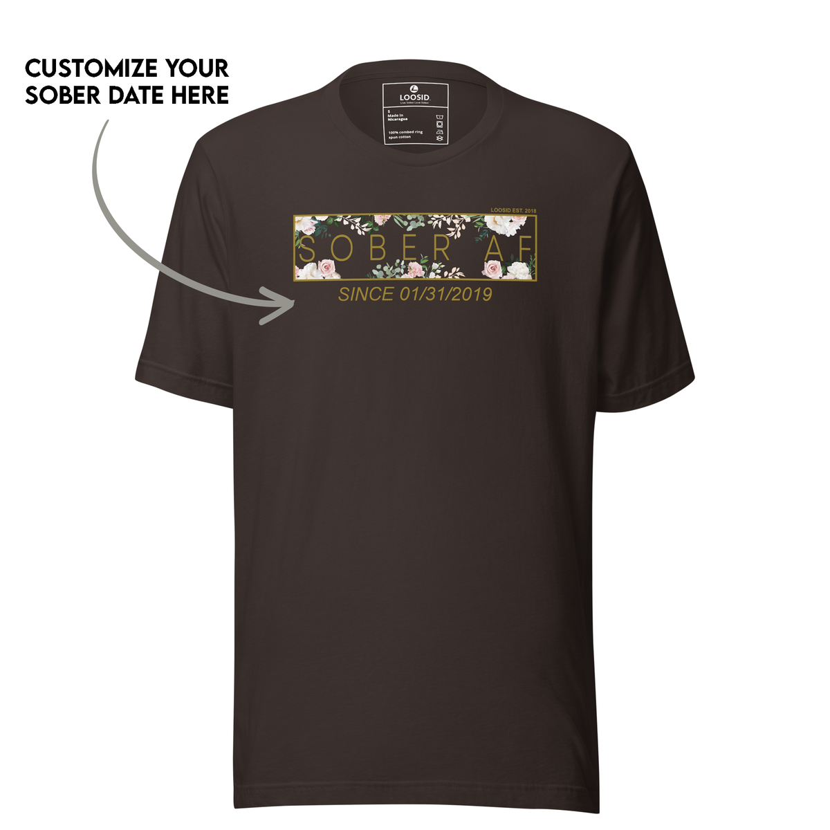 Soft and durable Sober T Shirt for recovery celebration
