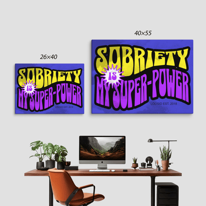 Sobriety Art wall hanging symbolizing positivity and empowerment