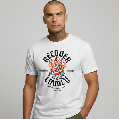 Recover Loudly Sober T Shirt side view (view 16)