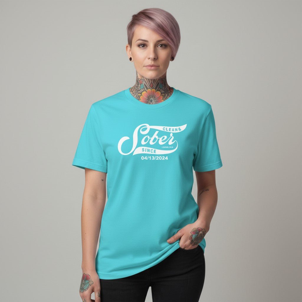 Sober Since Sober T Shirt fit detail (view 9)