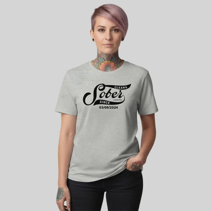 Sober Since Sober T Shirt side view (view 16)