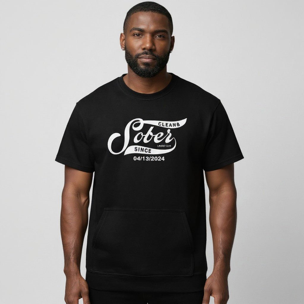 Sober Since Sober T Shirt fit detail (view 19)