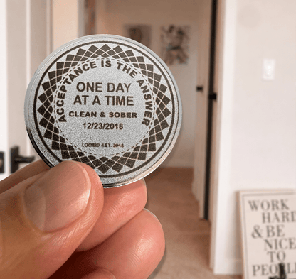 Recovery Coin | Acceptance Is the Answer Clean or Sober