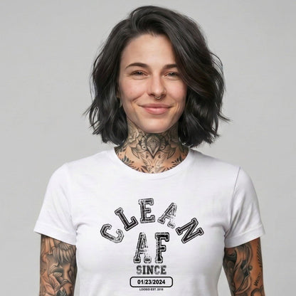 Clean T Shirt | Women's Clean AF Collegiate