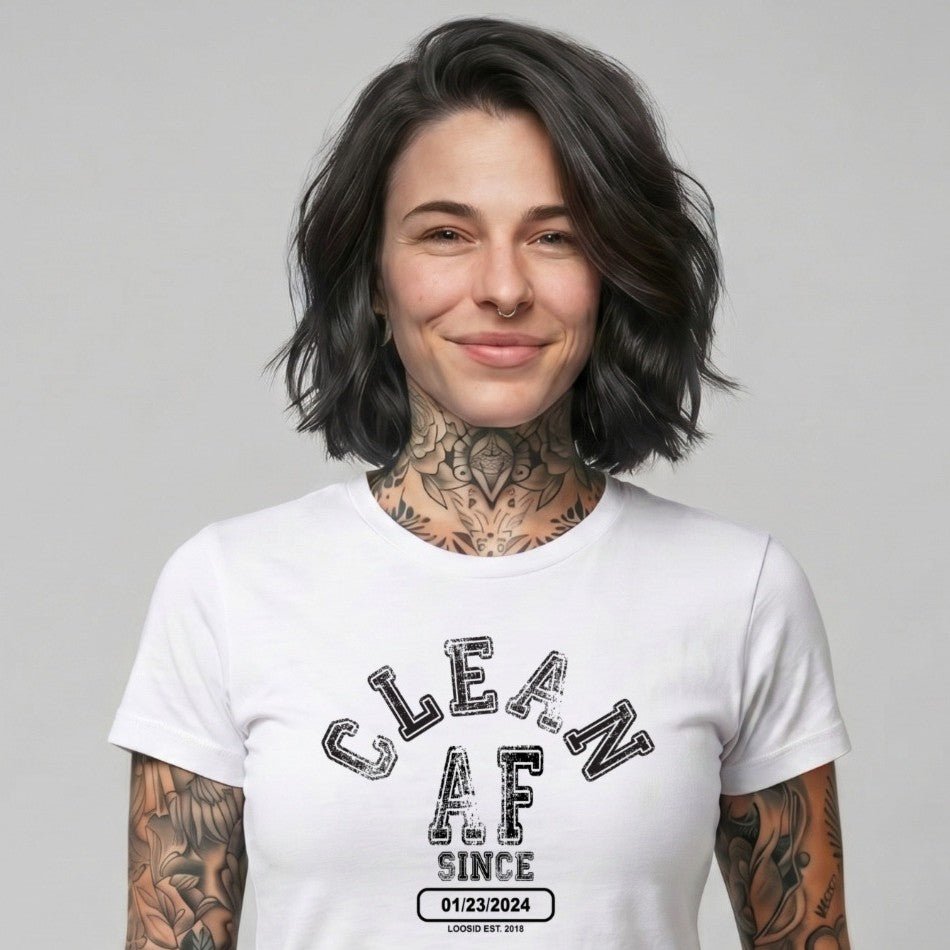Clean T Shirt | Women's Clean AF Collegiate