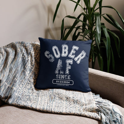 Loosid Sober AF Sober Pillow featuring the design