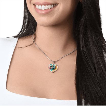 Sobriety Gift | Sober Since Heart Necklace with Personalized Date