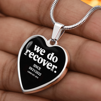 We Do Recover Heart Sober Jewelry lifestyle view (view 5)