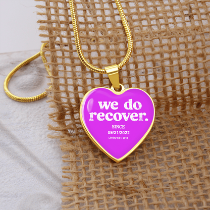We Do Recover Heart Sober Jewelry side view (view 16)