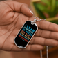 Custom Sober Time Dog tag
