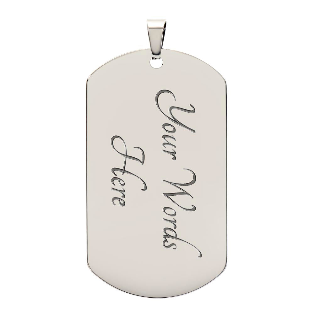 Marr Loosid Sober Since Dog Tag w/Personalized Sobriety Date