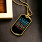 Custom Sober Time Dog tag