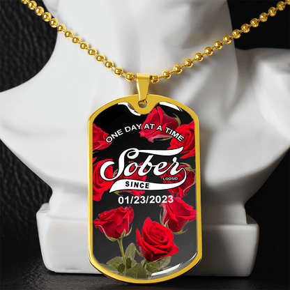 Unique Sober Jewelry design honoring sobriety and resilience