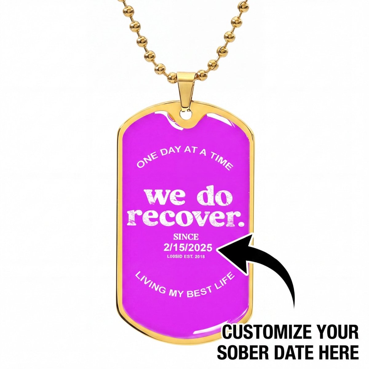 Sobriety Gift | We Do Recover Sober Jewelry
