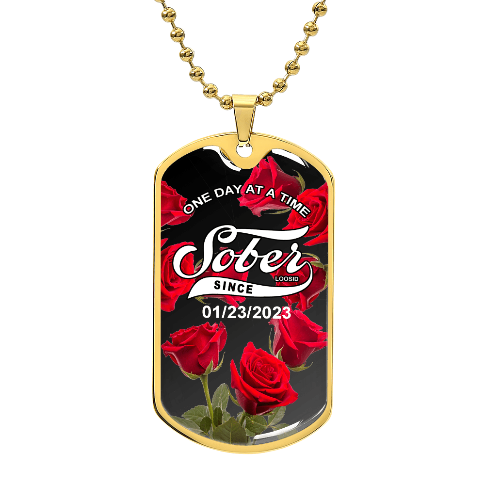 Personalized Sober Jewelry piece for sobriety milestones