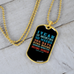 Custom Sober Time Dog tag